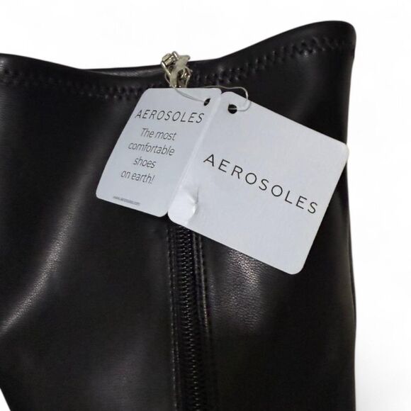 AEROSOLES Black Heeled Boots - Picture 7 of 9